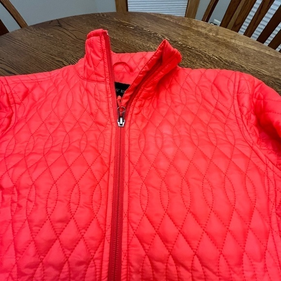 Lands’ End Bright Quilted Coral Jacket Size Small Women’s 4-6 Cozy Classic Gift - Picture 4 of 12